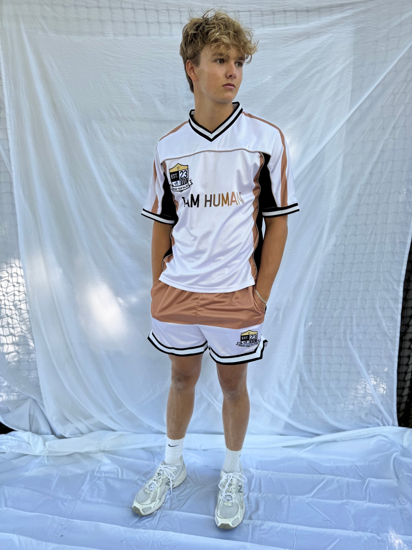 I AM HUMAN JERSEY SHORT