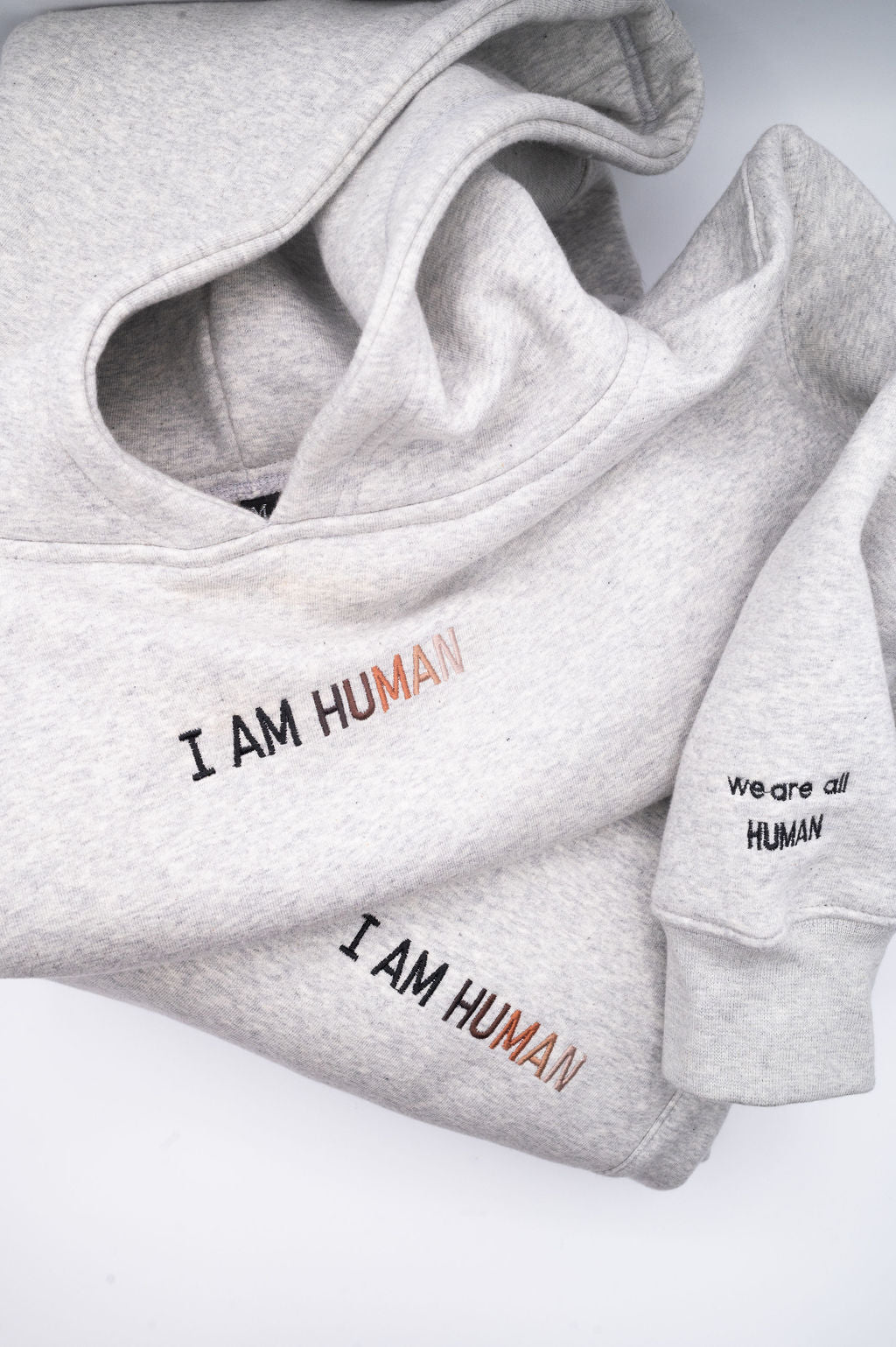 I AM HUMAN logo unisex sweatsuits